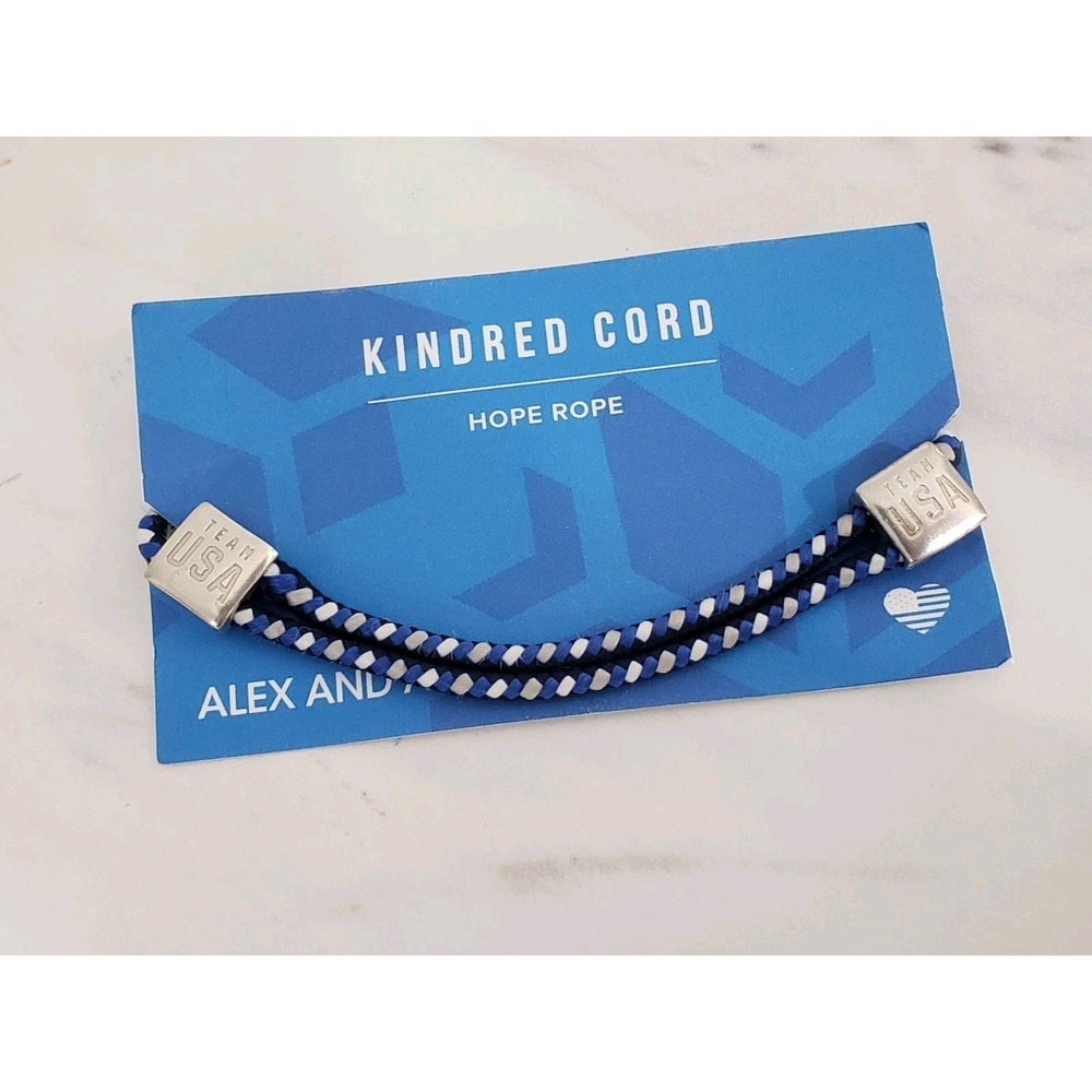 Alex and Ani EVERY MOMENT MATTERS Team USA Kindred Cord Bracelet Silver